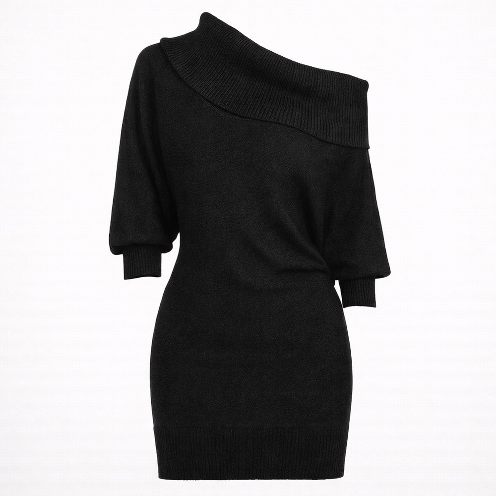 J.F.W. Women's off shoulder Cowl Neck Sweater